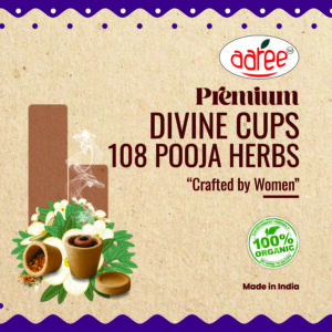 AAREE Dhoop Cups with 108 Pooja Herbs | 100% Organic | Aromatic Healing | Air Purifier 108 Pooja HerbsÂ
