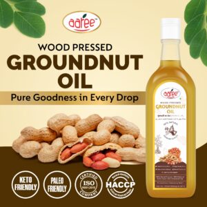 AAREE Wood Pressed Groundnut Oil – 1 Litre