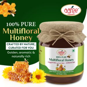 AAREE Multiflora Raw Honey 500G