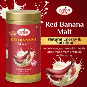 AAREE Red Banana Malt Natural Drink Mix 200 Gm Pack