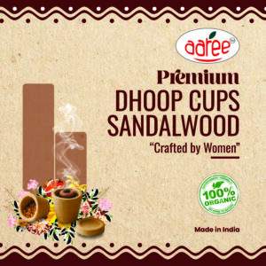 AAREE Dhoop Cups with Sandalwood | 100% Organic | Aromatic Healing | Air Purifier SandalWoodÂ