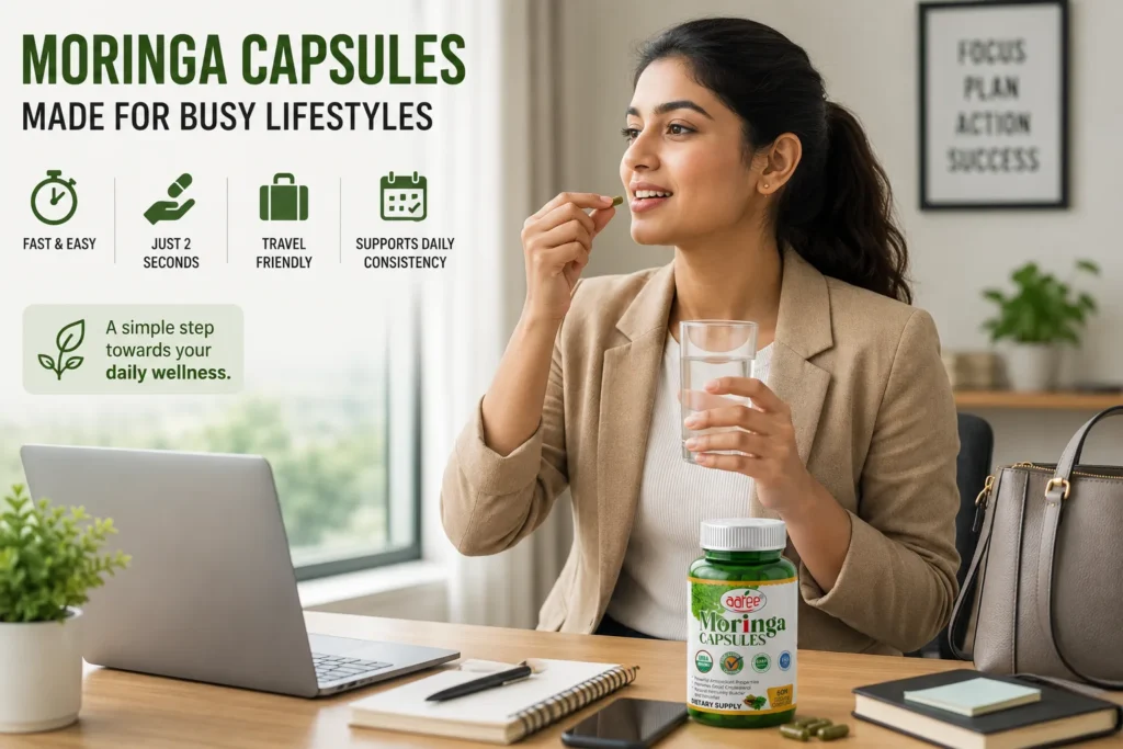 moringa capsules vs powder for busy lifestyles