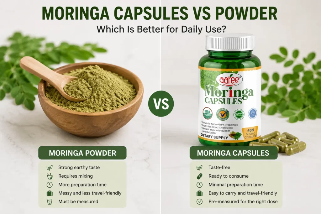 moringa capsules vs powder which is better